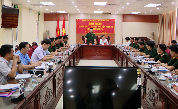 Đảng ủy Qu&acirc;n sự tỉnh ra nghị quyết l&atilde;nh đạo thực hiện nhiệm vụ 6 th&aacute;ng cuối năm 2024