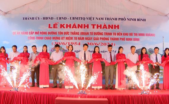 Kh&aacute;nh th&agrave;nh dự &aacute;n mở rộng, n&acirc;ng cấp đường T&ocirc;n Đức Thắng