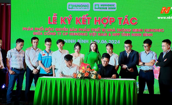 C&ocirc;ng ty Cổ phần Hunonic Việt Nam k&yacute; kết hợp t&aacute;c ph&acirc;n phối nh&agrave; th&ocirc;ng minh tại Ninh B&igrave;nh