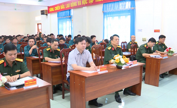 Khai mạc lớp bồi dưỡng chuy&ecirc;n m&ocirc;n nghiệp vụ qu&acirc;n sự cho Chỉ huy trưởng Ban CHQS cấp x&atilde;