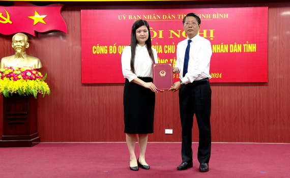C&ocirc;ng bố Quyết định bổ nhiệm Ph&oacute; Gi&aacute;m đốc Sở T&agrave;i ch&iacute;nh