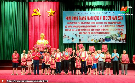 Gia Viễn ph&aacute;t động Th&aacute;ng h&agrave;nh động v&igrave; trẻ em năm 2024