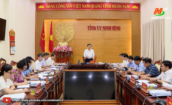 Hội nghị Ban Thường vụ Tỉnh ủy ng&agrave;y 13/6/2024