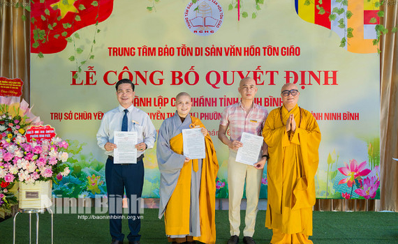 Th&agrave;nh lập Chi nh&aacute;nh Trung t&acirc;m Bảo tồn di sản văn h&oacute;a t&ocirc;n gi&aacute;o tại Ninh B&igrave;nh