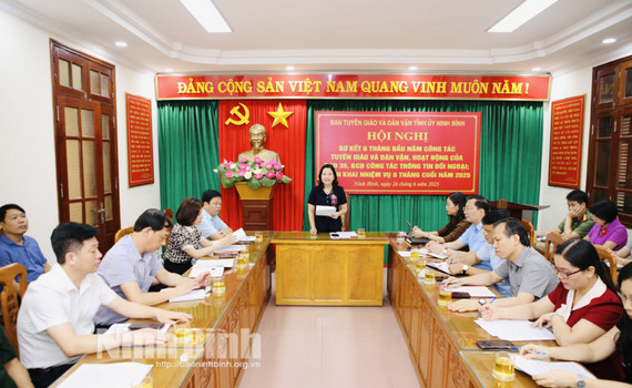 Sơ kết c&ocirc;ng t&aacute;c tuy&ecirc;n gi&aacute;o v&agrave; d&acirc;n vận 6 th&aacute;ng đầu năm