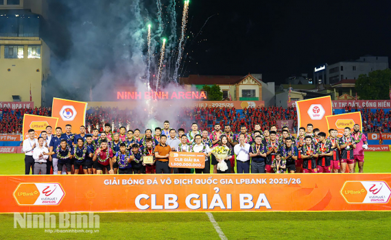 V&ograve;ng đấu cuối c&ugrave;ng V-League 2025-2026: Chủ nh&agrave; nhận Huy chương Đồng