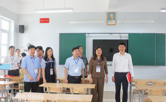 Kiểm tra c&ocirc;ng t&aacute;c chuẩn bị Kỳ thi tốt nghiệp THPT năm 2026 tại c&aacute;c điểm thi