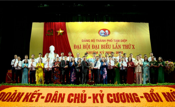Đại hội đại biểu Đảng bộ TP Tam Điệp lần thứ X th&agrave;nh c&ocirc;ng tốt đẹp