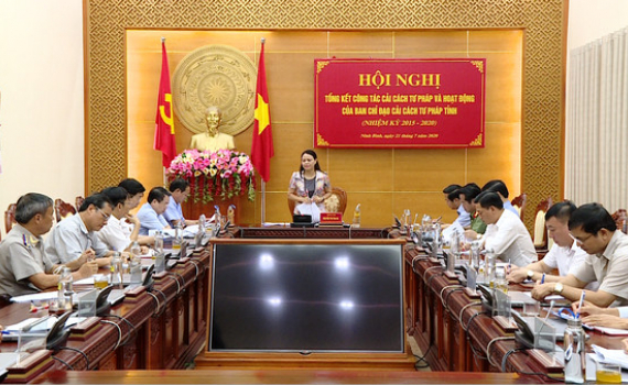 Tổng kết c&ocirc;ng t&aacute;c cải c&aacute;ch tư ph&aacute;p nhiệm kỳ 2015 &ndash; 2020