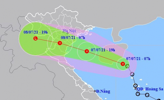 C&ocirc;ng điện của Ban Chỉ huy PCTT&TKCN tỉnh về ứng ph&oacute; với &Aacute;p thấp nhiệt đới
