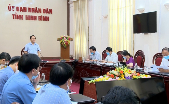 Hội nghị Ban Chỉ đạo ph&ograve;ng, chống dịch bệnh Covid-19 tỉnh Ninh B&igrave;nh