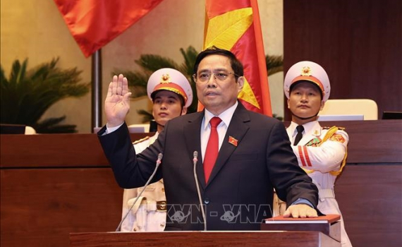 Thủ tướng Ch&iacute;nh phủ Phạm Minh Ch&iacute;nh tuy&ecirc;n thệ nhậm chức