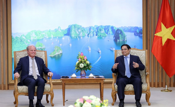 Thủ tướng Ch&iacute;nh phủ Phạm Minh Ch&iacute;nh tiếp Tổng gi&aacute;m đốc điều h&agrave;nh WB