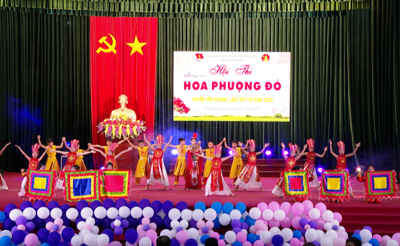 Hội thi &ldquo;Tiếng h&aacute;t hoa phượng đỏ&rdquo; huyện Y&ecirc;n Kh&aacute;nh năm 2022