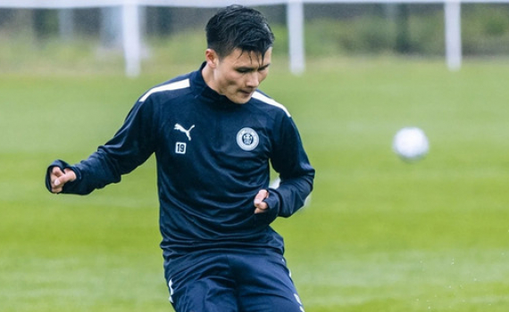 Quang Hải ghi b&agrave;n gi&uacute;p Pau FC thắng trận