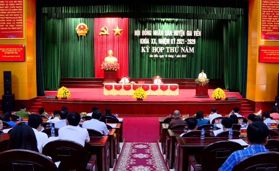 Kỳ họp thứ 5, HĐND huyện Gia Viễn kh&oacute;a XX