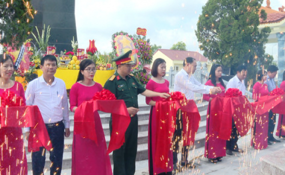 Ninh Mỹ kh&aacute;nh th&agrave;nh c&ocirc;ng tr&igrave;nh cải tạo, n&acirc;ng cấp Nghĩa trang liệt sỹ 