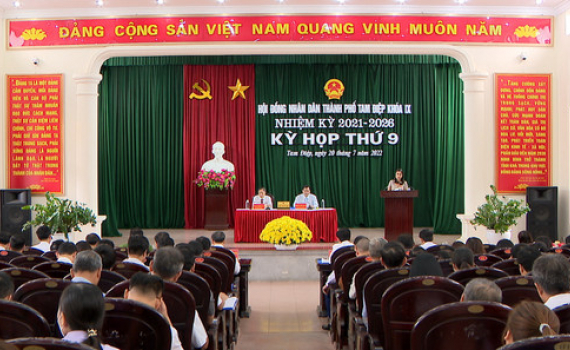 Kỳ họp thứ 9, HĐND th&agrave;nh phố Tam Điệp kh&oacute;a IX