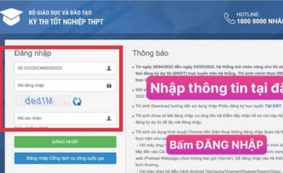 C&aacute;ch đăng k&yacute; nguyện vọng đại học trực tuyến 2022