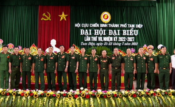 Đại hội đại biểu Hội CCB th&agrave;nh phố Tam Điệp lần thứ VII nhiệm kỳ 2022-2027