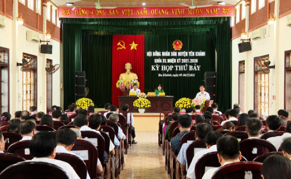 Kỳ họp thứ 7, HĐND huyện Y&ecirc;n Kh&aacute;nh kh&oacute;a XV