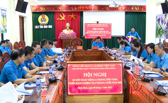 Cụm thi đua LĐLĐ c&aacute;c tỉnh khu vực đồng bằng s&ocirc;ng Hồng triển khai nhiệm vụ c&ocirc;ng t&aacute;c 6 th&aacute;ng cuối năm