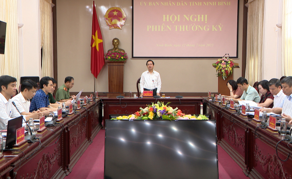Hội nghị UBND tỉnh phi&ecirc;n thường kỳ th&aacute;ng 7/2022