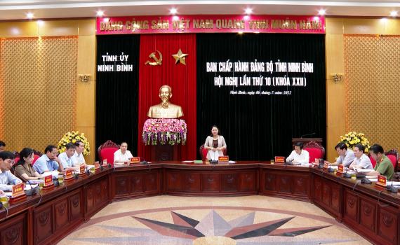 Hội nghị lần thứ 10, Ban Chấp h&agrave;nh Đảng bộ tỉnh kh&oacute;a XXII