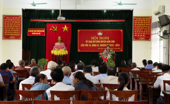 Hội nghị Ủy ban MTTQ Việt Nam huyện Kim Sơn lần thứ 10