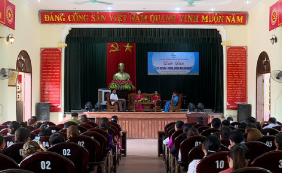 Hội Li&ecirc;n hiệp Phụ nữ huyện Nho Quan tổ chức Diễn đ&agrave;n &ldquo;Di cư an to&agrave;n, ph&ograve;ng chống mua b&aacute;n người&rdquo;