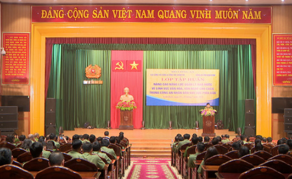 Tập huấn N&acirc;ng cao năng lực quản l&yacute; nh&agrave; nước về lĩnh vực văn h&oacute;a, văn nghệ cho c&aacute;n bộ chiến sĩ C&ocirc;ng an Nh&acirc;n d&acirc;n 