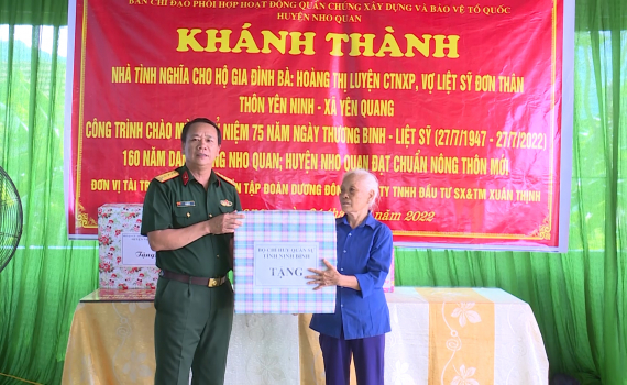 Kh&aacute;nh th&agrave;nh nh&agrave; t&igrave;nh nghĩa cho cựu thanh ni&ecirc;n xung phong ở x&atilde; Y&ecirc;n Quang