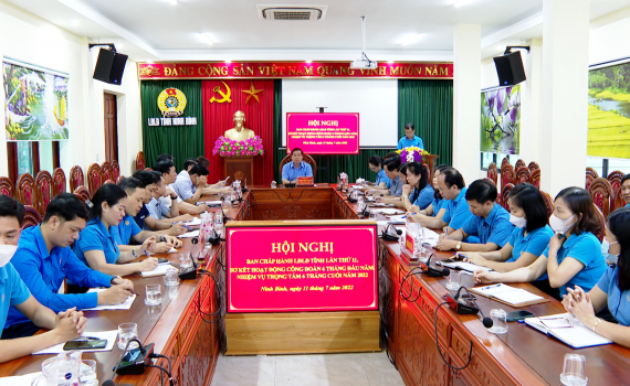 LĐLĐ tỉnh triển khai nhiệm vụ trọng t&acirc;m 6 th&aacute;ng cuối năm 2022