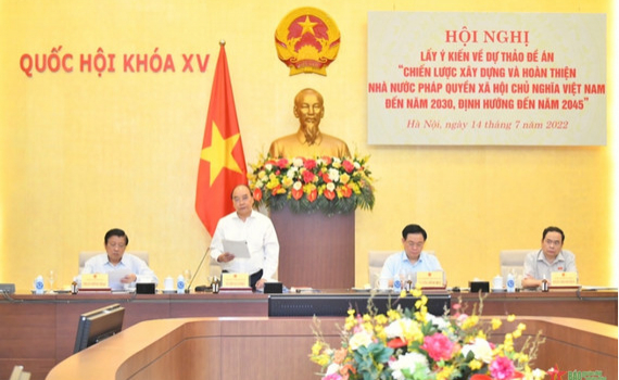 Chủ tịch nước, Chủ tịch Quốc hội đồng chủ tr&igrave; hội nghị về x&acirc;y dựng Nh&agrave; nước ph&aacute;p quyền x&atilde; hội chủ nghĩa Việt Nam