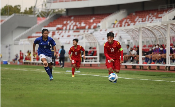 Kết quả Giải U18 nữ Đ&ocirc;ng Nam &Aacute;: U18 nữ Việt Nam hủy diệt U18 Campuchia
