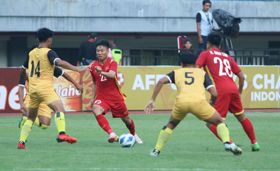 Chơi thiếu người, U19 Việt Nam vẫn thắng đậm U19 Brunei
