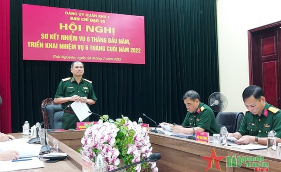 Qu&acirc;n khu 1 sơ kết c&ocirc;ng t&aacute;c bảo vệ nền tảng tư tưởng của Đảng
