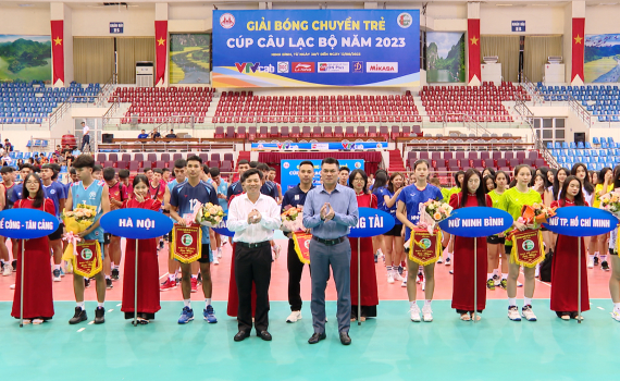 Khai mạc Giải b&oacute;ng chuyền trẻ C&uacute;p c&acirc;u lạc bộ năm 2023