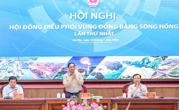 Thủ tướng chủ tr&igrave; Hội nghị Hội đồng điều phối v&ugrave;ng đồng bằng s&ocirc;ng Hồng