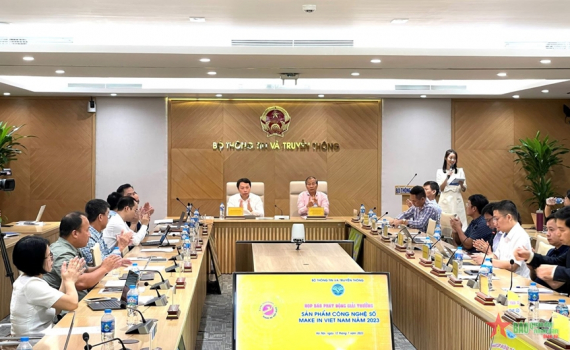 Ph&aacute;t động Giải thưởng &ldquo;Sản phẩm c&ocirc;ng nghệ số Make in Viet Nam&rdquo; năm 2023