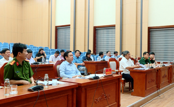 Hội nghị trực tuyến về c&ocirc;ng t&aacute;c ph&ograve;ng chống b&atilde;o số 1
