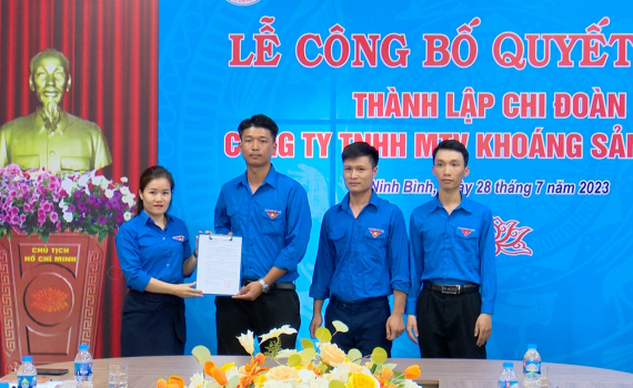Th&agrave;nh lập Chi đo&agrave;n C&ocirc;ng ty TNHH MTV Kho&aacute;ng sản V&ocirc;i Việt