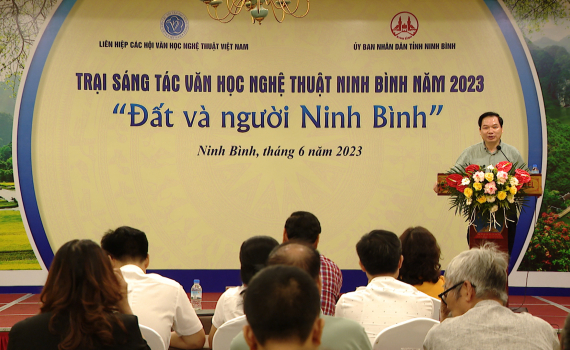 Bế mạc Trại s&aacute;ng t&aacute;c Văn học nghệ thuật Ninh B&igrave;nh năm 2023
