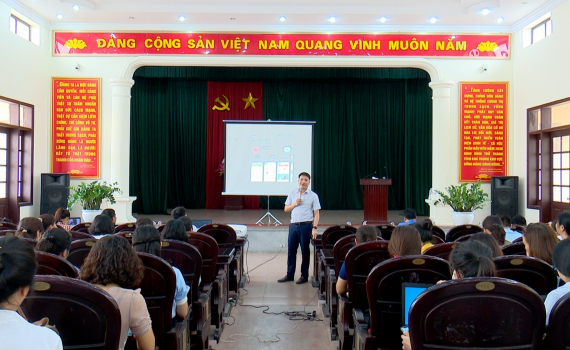Tam Điệp tập huấn phần mềm tuyển sinh đầu cấp