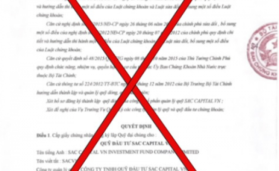Ủy ban Chứng kho&aacute;n Nh&agrave; nước cảnh b&aacute;o văn bản lừa đảo