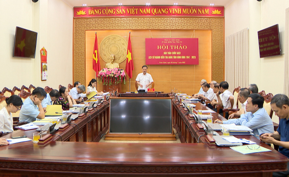 Hội thảo Bản thảo Cuốn s&aacute;ch Lịch sử ng&agrave;nh Kiểm tra Đảng tỉnh Ninh B&igrave;nh