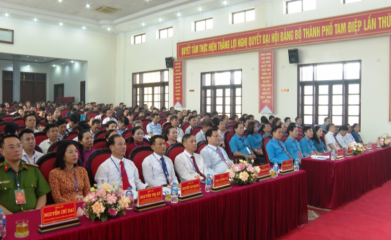 Đại hội C&ocirc;ng đo&agrave;n th&agrave;nh phố Tam Điệp nhiệm kỳ 2023 - 2028