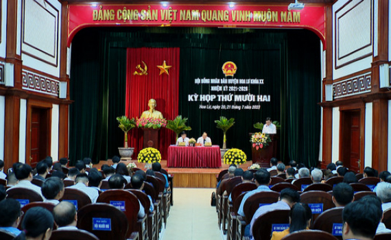 Kỳ họp thứ 12, HĐND huyện Hoa Lư kho&aacute; XX