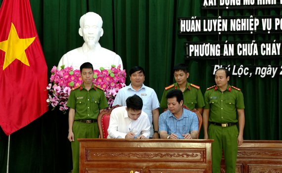 Ra mắt m&ocirc; h&igrave;nh Tổ li&ecirc;n gia an to&agrave;n PCCC tại x&atilde; Ph&uacute; Lộc