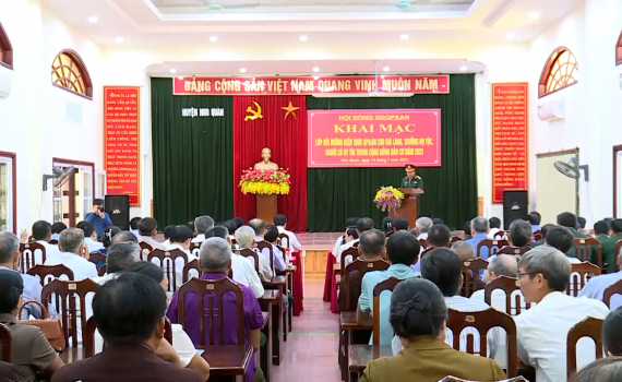 Nho Quan bồi dưỡng kiến thức quốc ph&ograve;ng, an ninh